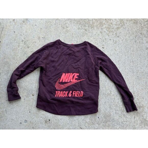 Nike Women's Track & Field Cropped Sweatshirt Very‎ Nice Great Color! Size M - Picture 1 of 6